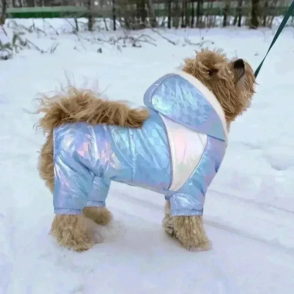 Dog Winter Coat,Waterproof Non-stick Wool Pet Cotton Jacket for Dogs - Picture 8 of 10